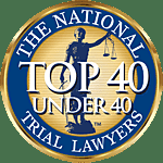 Mr. Webber was named to the Top 40 Under 40 by the National Trial Lawyers Association