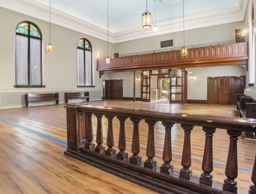 View from the Front of Chapel towards the back entrance