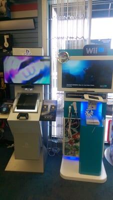 Try out the PS4 and the Wii U while waiting, or just come in and play a game.