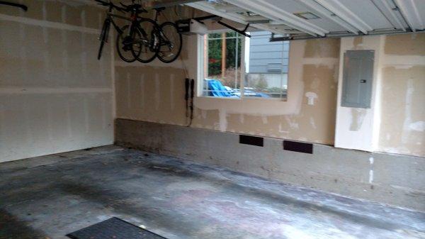 Handy Tamer Garage Paint job and Cabinet Install Preparation