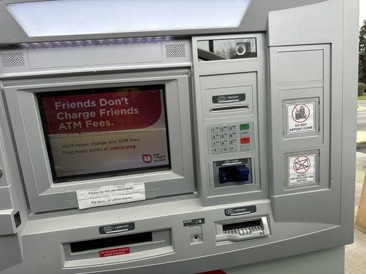 The newfangled ATM I just discovered.