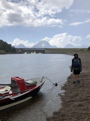 Fly fishing in the Snake River. Besides catching cutthroat trout, we saw beavers, bald eagles and incredible views.