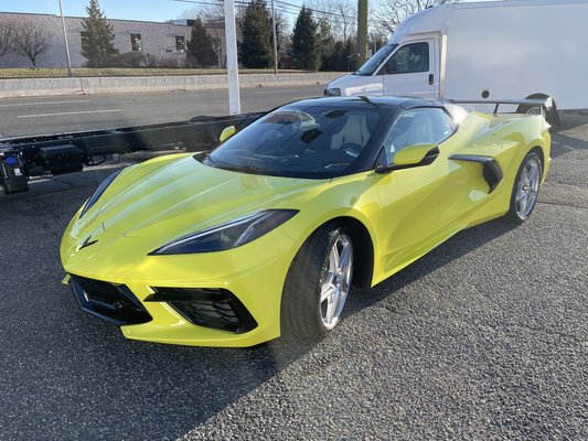 2022 C8 Corvette 2LT in Accelerate Yellow!