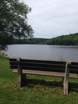 Pretty view of Gilbert Lake in early June.