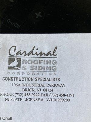 Cardinal Roofing & Siding