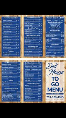 Our Menu