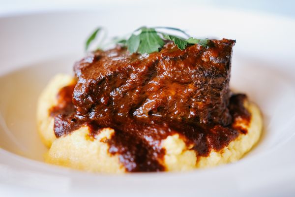 Short rib and polenta