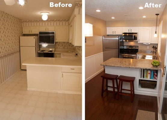 A recent remodel successfully completed on a kitchen in Brentwood, CA.