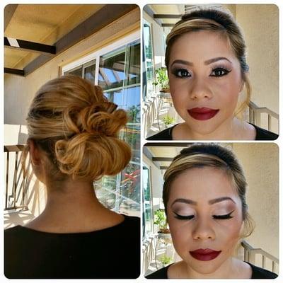 Prom hair and makeup