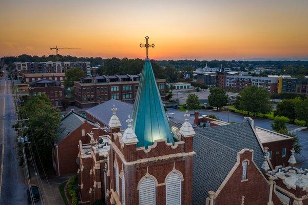 Steeple of Second Presbyterian Church