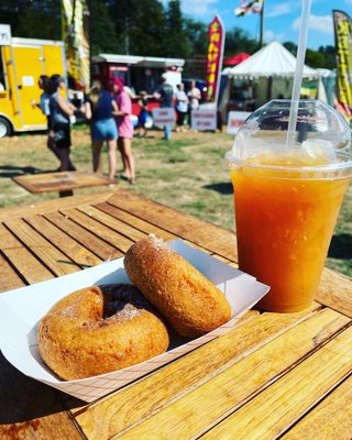 Cider donuts and slushie!