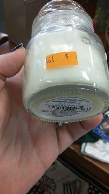 Notice that price tag on bottom says 1.00 and their price says 1.99. -_-