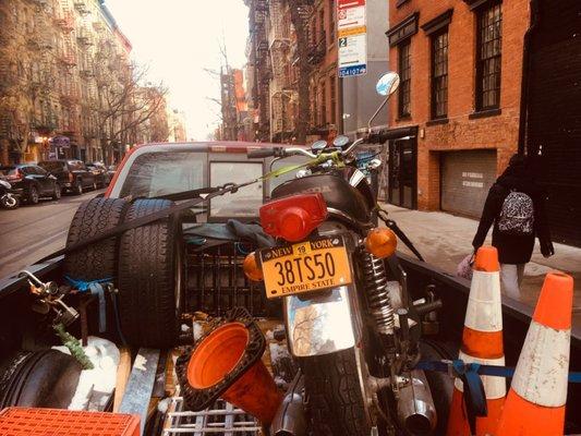 NYC Minute Man Motorcycle Tow