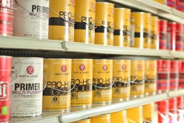 Full line of Pratt & Lambert Paints Available with Custom Color Matching and Tinting