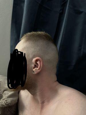 This is the haircut she gave me. Absolutely nothing like what I asked for. It is embarrassing to have to go out in public looking like this.