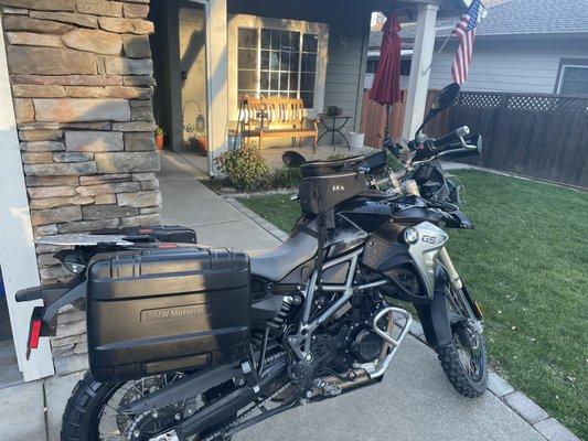 Shiloh rd tank bag on 2017 BMW F800GS