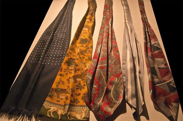 SELECTION OF HARDLY WORN, SILK CRAVATS