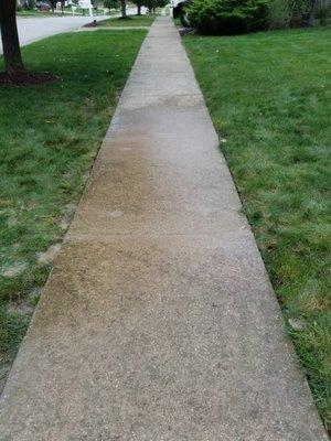 After picture showing the safe and level sidewalk