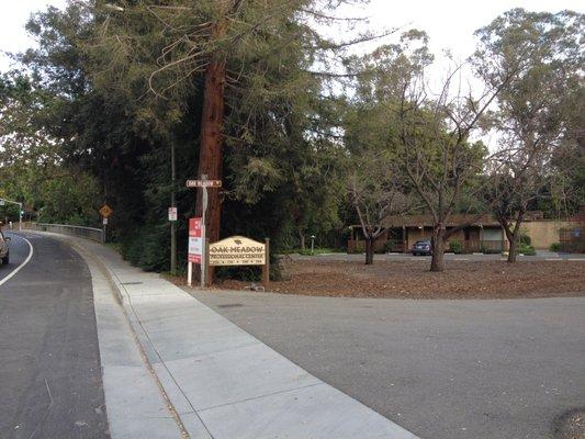 Drive way entrance at Blossom Hill Rd