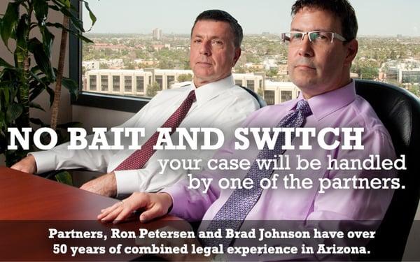 No bait and switch. Your case will be handled by one of the partners.