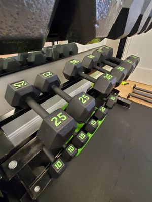 Customized dumbbells from 2 to 60lbs