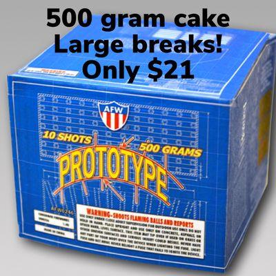 500 gram cake w/ large breaks for only $21!!! Check on video online!!!