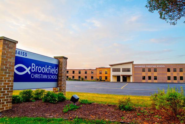 Brookfield Christian School view from the road