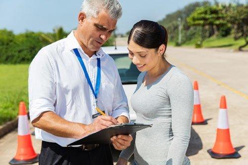 Driver Education Center Instructor and Driver