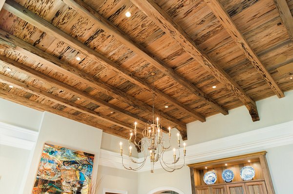 Pecky Cypress ceiling