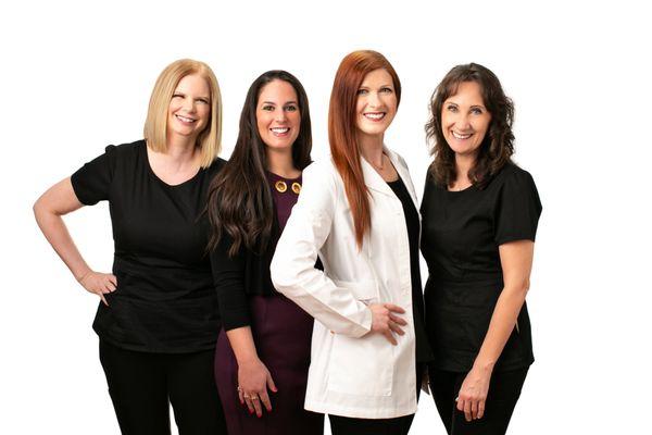 Meet the SDA crew (from L to R): Helen, dental assistant; Brittany, office manager; Dr. Maragliano; Diane, dental hygienist