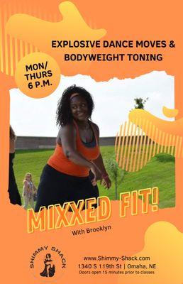 MixxedFit classes are like a big ol' dance party to hip-hop and modern jams.