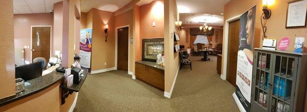 Private lobby for Cosmetic and Hair Restoration clients