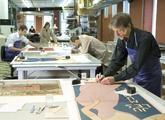 Joel Oppenheimer, Inc. Art Restoration and Conservation Studio in River North, Chicago.