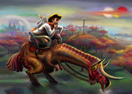 Digital Painting: "Space Cowboy"