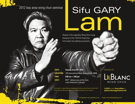 Sifu Gary Lam's Seminar at LeBlanc Wing Chun-June 24th, 2012.