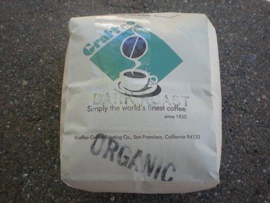 $14.95 bag of Organic Dark Roast