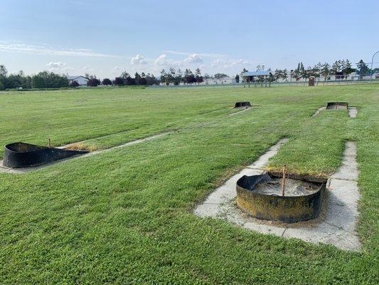 Horseshoe pits.