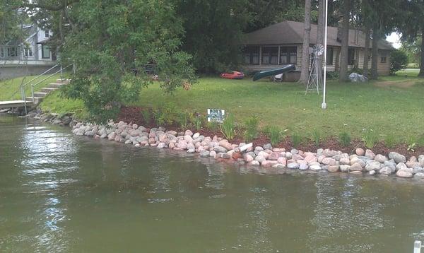 Potters Lake Fieldstone Shoreline Project