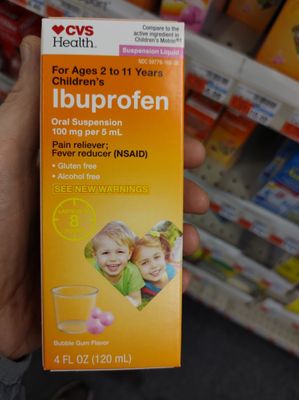 Buying #ibuprofen for my granddaughter at #cvs with  #extrabucks @yelpdc #extracare