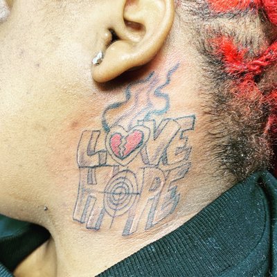 Neck tattoo