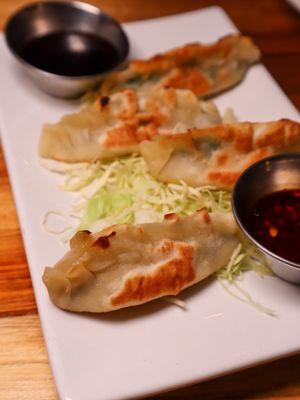 Gyoza with Chili Oil @tiffhuangry