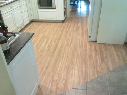 Kitchen floor after