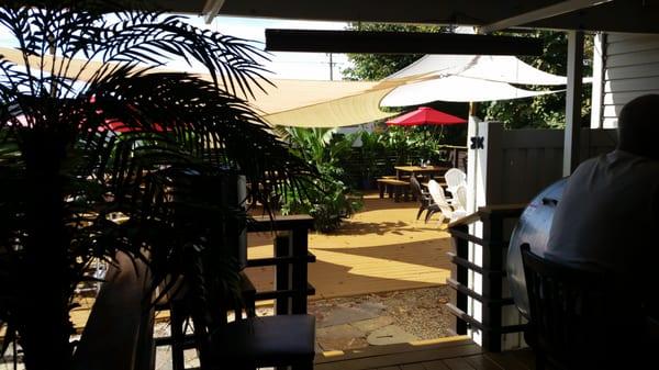 Beautiful patio with a friendly clientel!