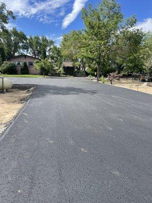 Paved driveway