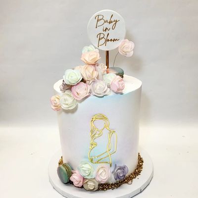 Baby in bloom cake Www.panchisbakery.com