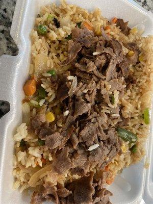 Beef fried rice