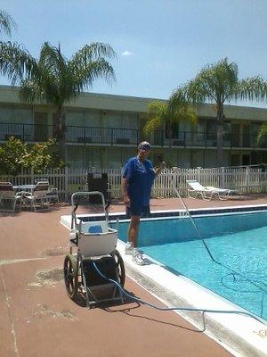 commercial pool cleaning