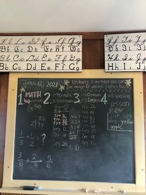 School house chalkboard