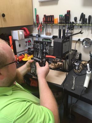 Do you know we rebuild power tool batteries? Bryan is finishing up with a custom pack.