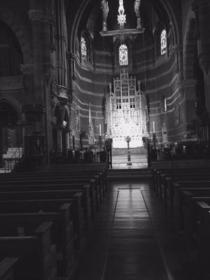 The nave and sanctuary